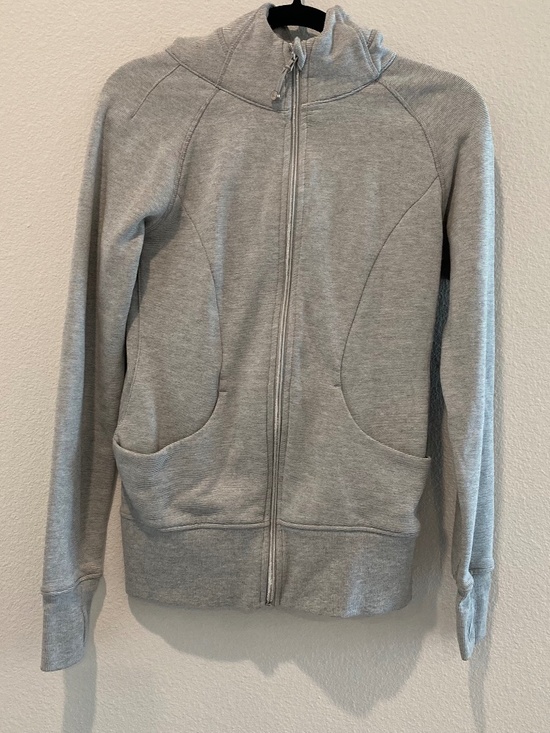 90 Degrees By Reflex Sweaters - 90 Degree by Reflex Gray Space Dye Full Zip Up Performance Hoodie Medium